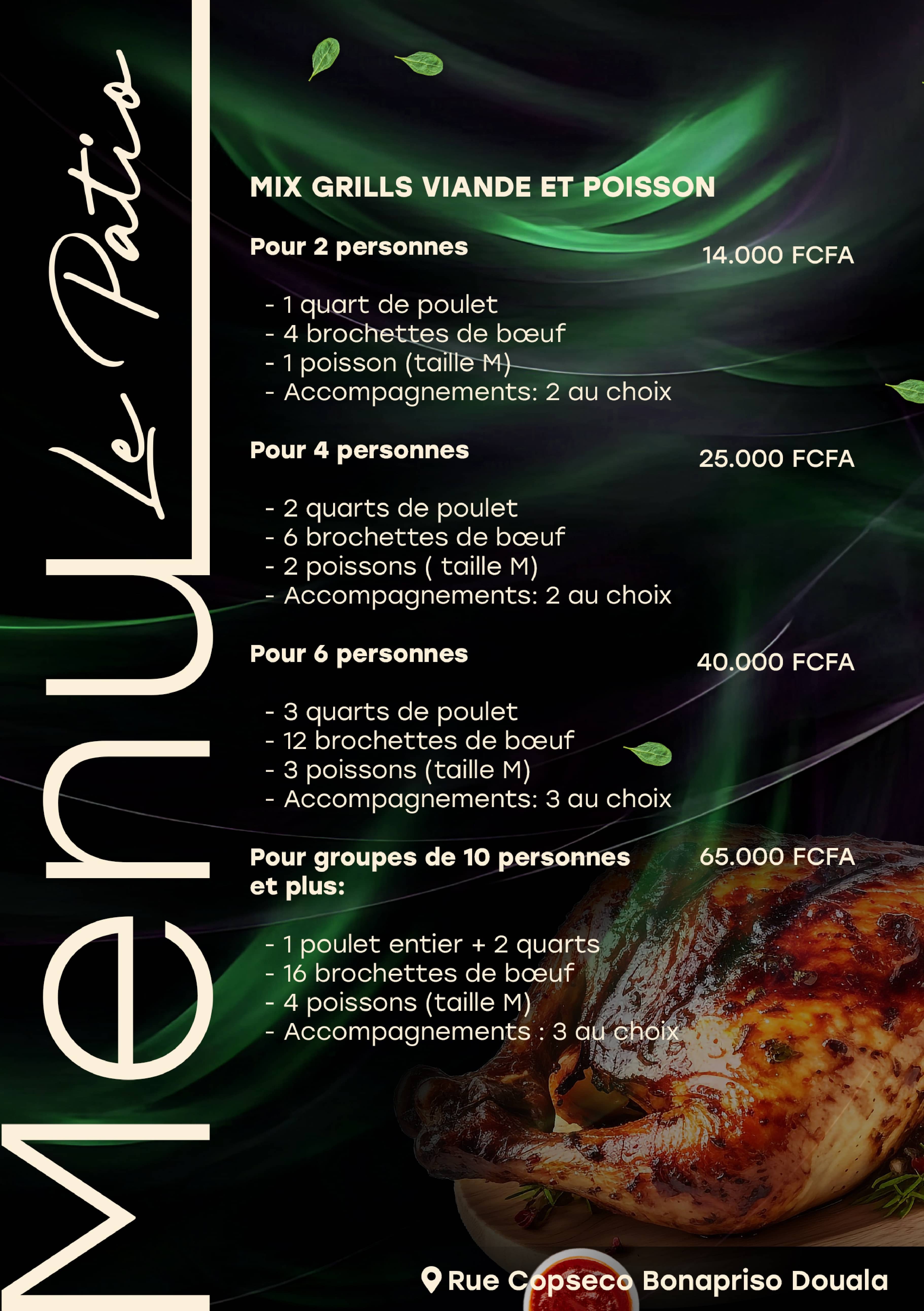Menu Nourriture 4